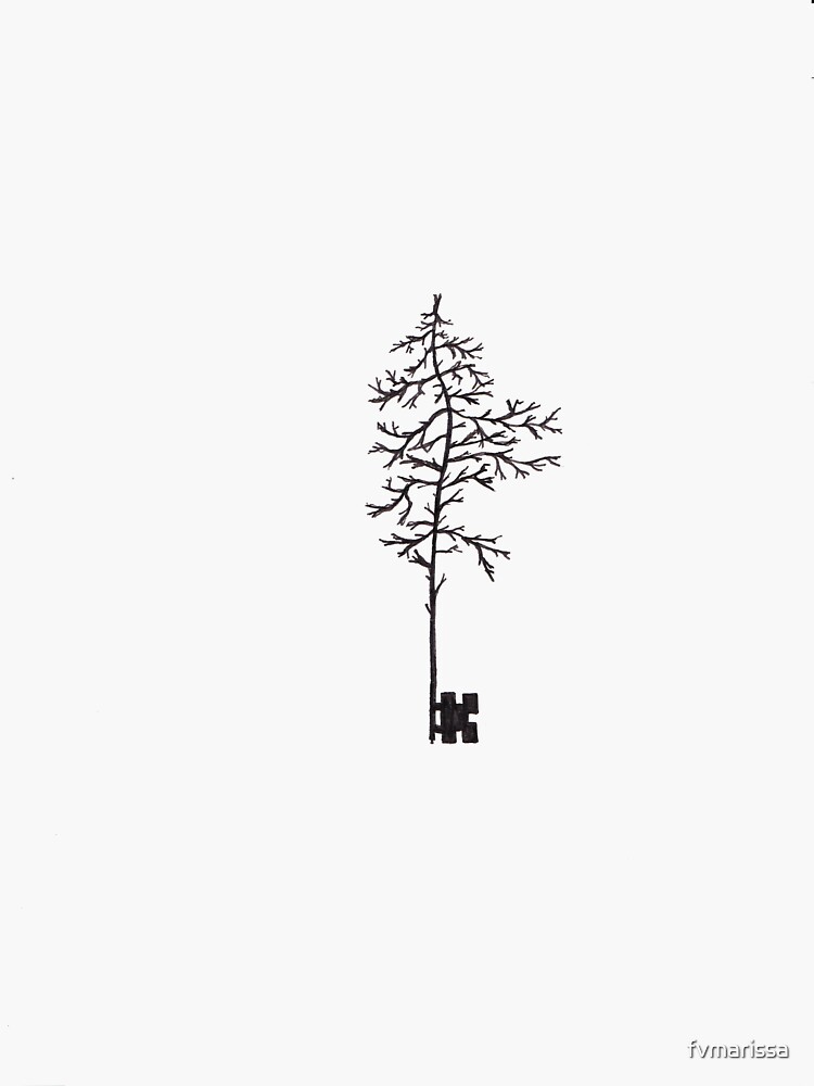 "Tree Key" Sticker by fvmarissa | Redbubble