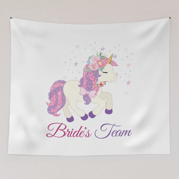 Item preview, Funny Bachelorette Party Unicorn Bride's Team designed and sold by festivalshirt.