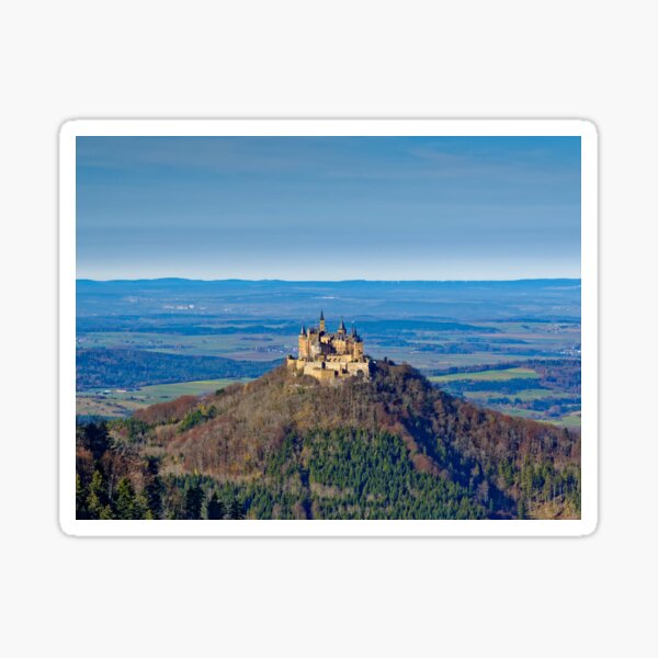Schloss Burg Hohenzollern, Süddeutschland Sticker