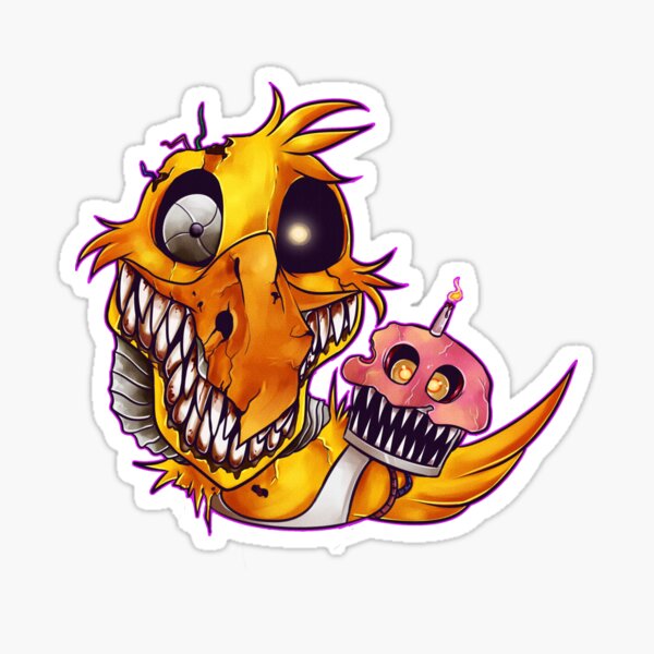 Five Nights At Freddy's 4- NIGHTMARE CHICA W/TEXT Sticker for