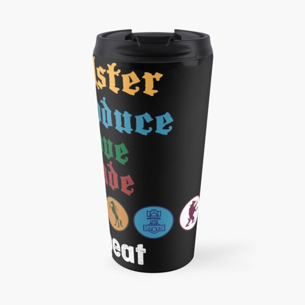 Scythe Bolster, Produce, Move, Trade, Repeat Board Game Graphic - Tabletop Gaming Travel Mug
