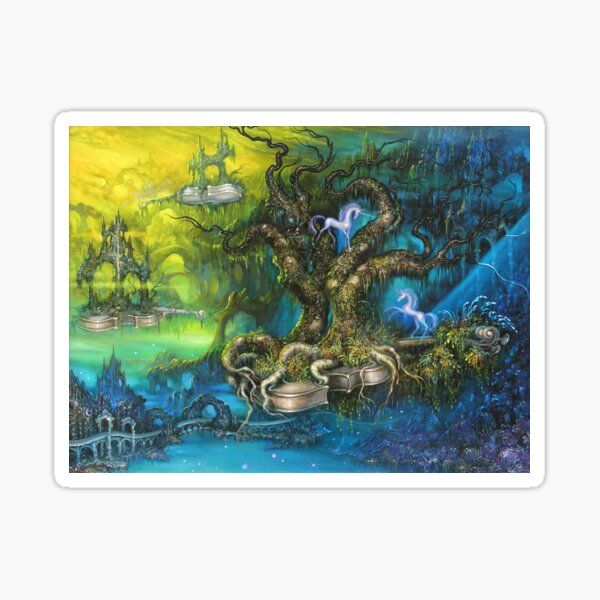 Wandering Islands from an Ancient Gigantic Symphony Sticker