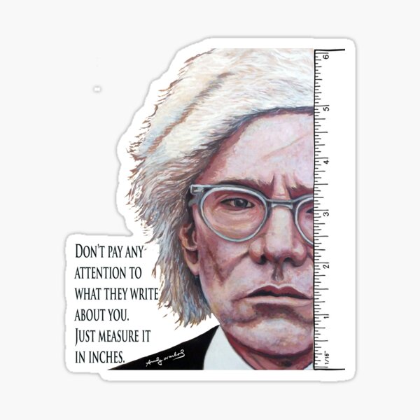 Advice from Warhol Sticker