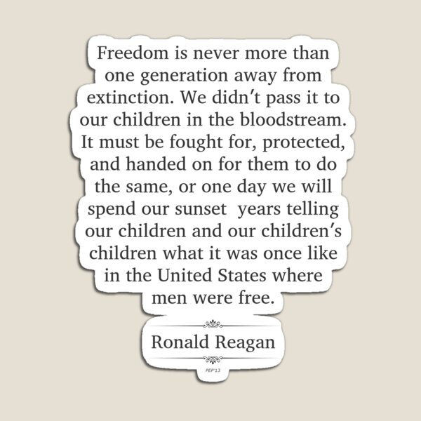 Item preview, Ronald Reagan Quote designed and sold by morningdance.