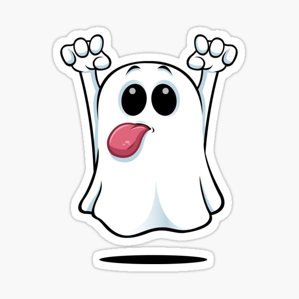 Cartoon Ghost - With A Big Smile.