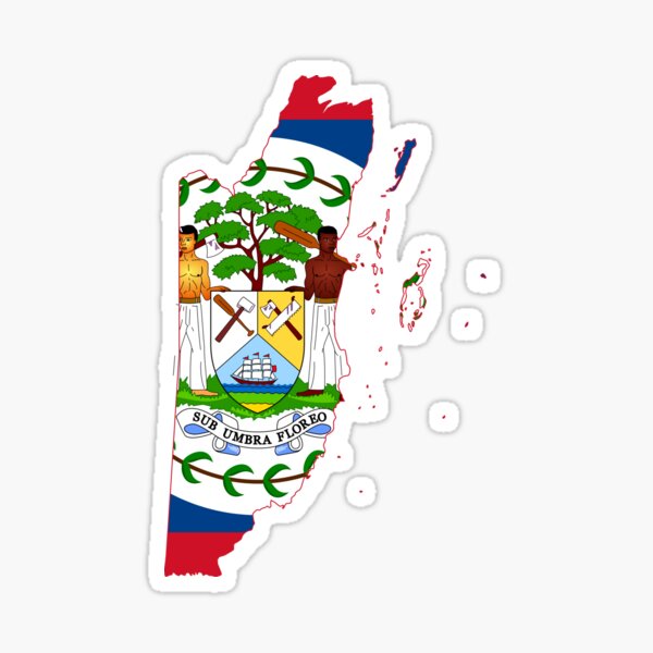 Item preview, Belize Flag Map  designed and sold by abbeyz71.