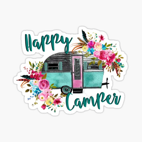 Wall Art Print Happy camper, Gifts & Merchandise