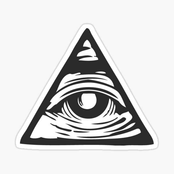 Illuminati eye Sticker for Sale by mamisarah