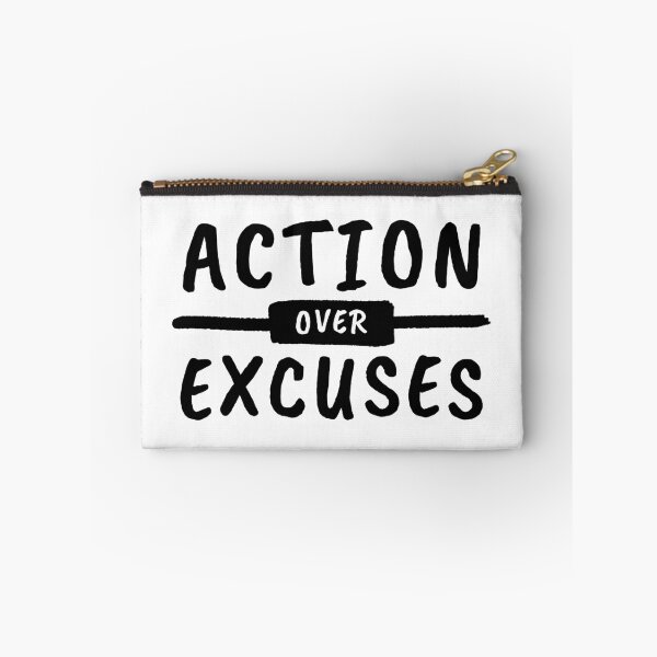 Item preview, Action Over Excuses Motivation designed and sold by lukassfr.