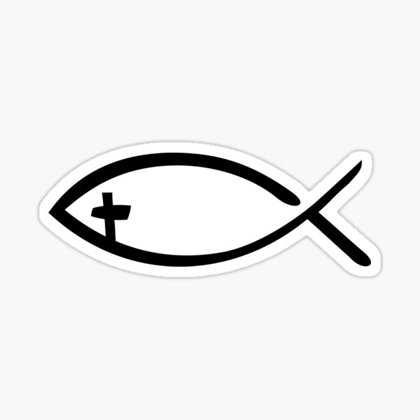 Artikel-Vorschau von Jesus fish cross, designt und verkauft von Designzz.