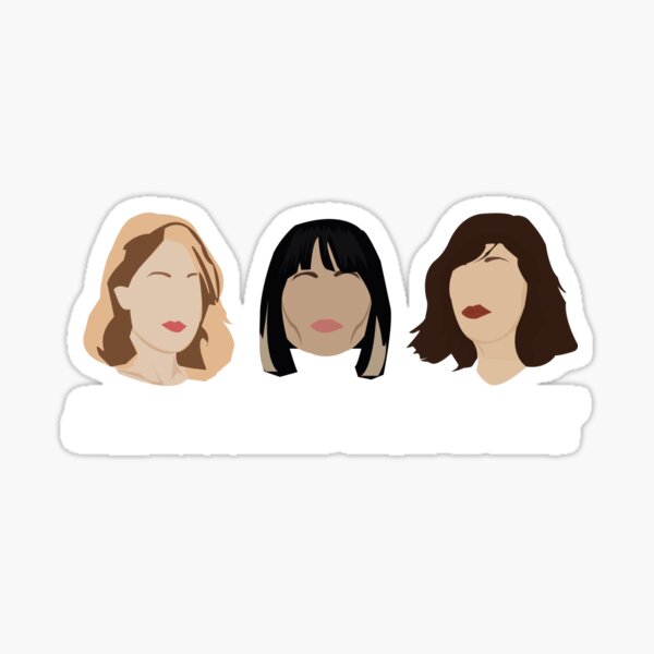 Vista previa del artículo con la obra «caras sleater-kinney», diseñado y vendido por Luckythelab.