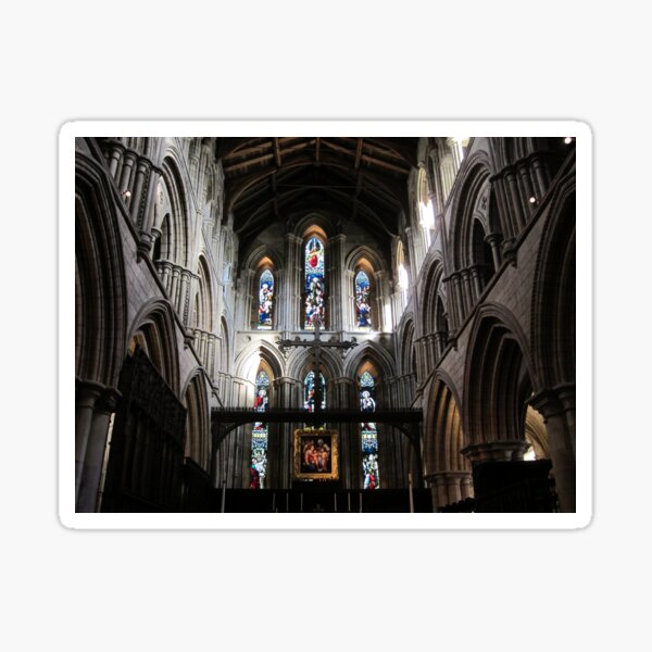 Hexham Abbey, the Nave. Sticker