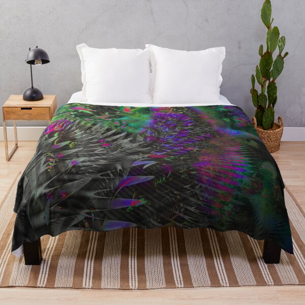 Item preview, Otherworldly Garden At Night Abstract Art designed and sold by Glimmersmith.