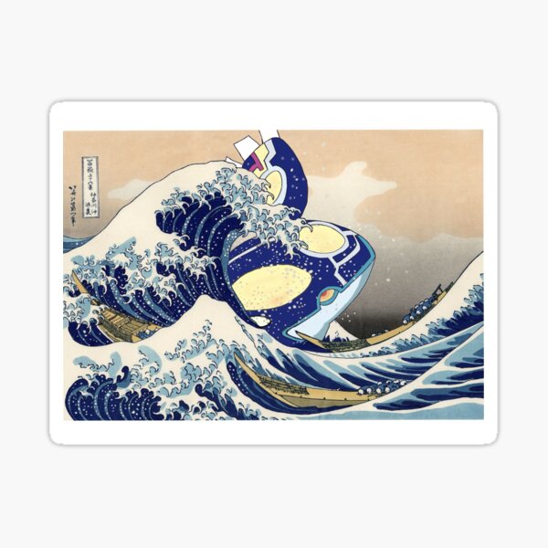 The Great Wave of Kyogre Sticker