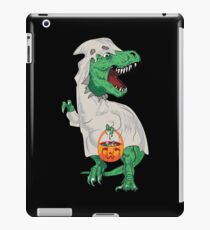 T-Rex Süßes oder Saures im Geisterkostüm iPad-Hülle & Klebefolie