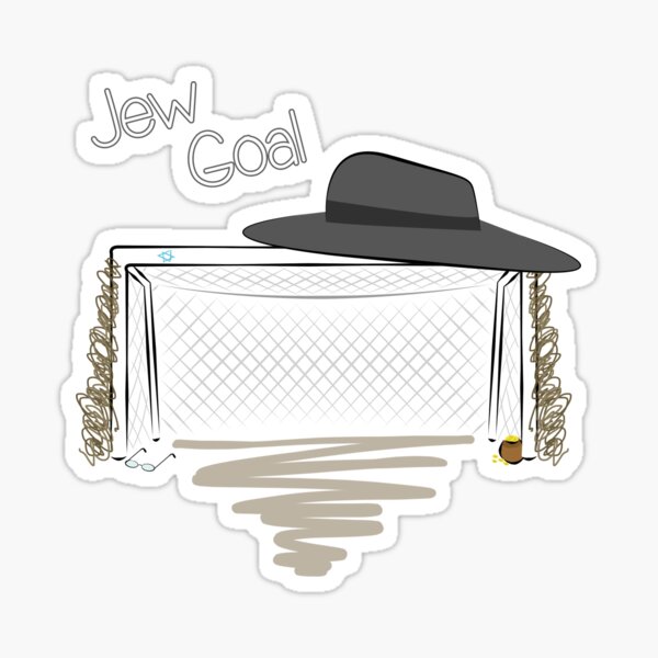 "Jew Goal Football FIFA." Sticker by LukeSimms Redbubble