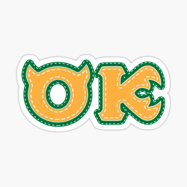 Monster University Fraternity : Oozma Kappa Sticker