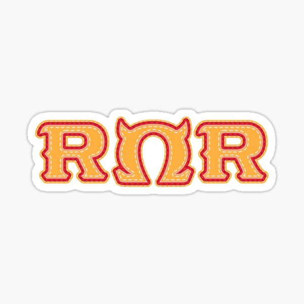 Monster University Fraternity Roar Omega Roar Sticker By Darkchoocoolat Redbubble