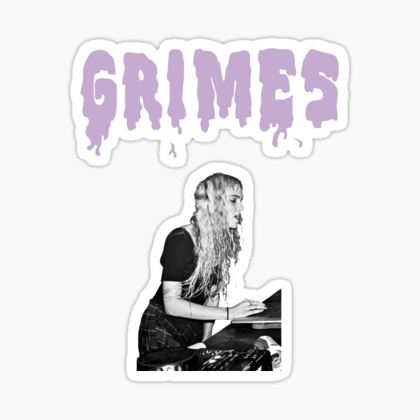 Grimes Sticker For Sale By Drannie Redbubble