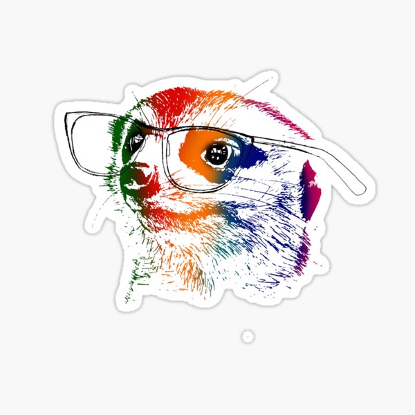 An Intellectual Meerkat Sticker