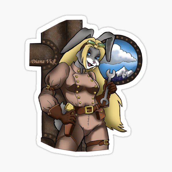 Steambunny Sticker