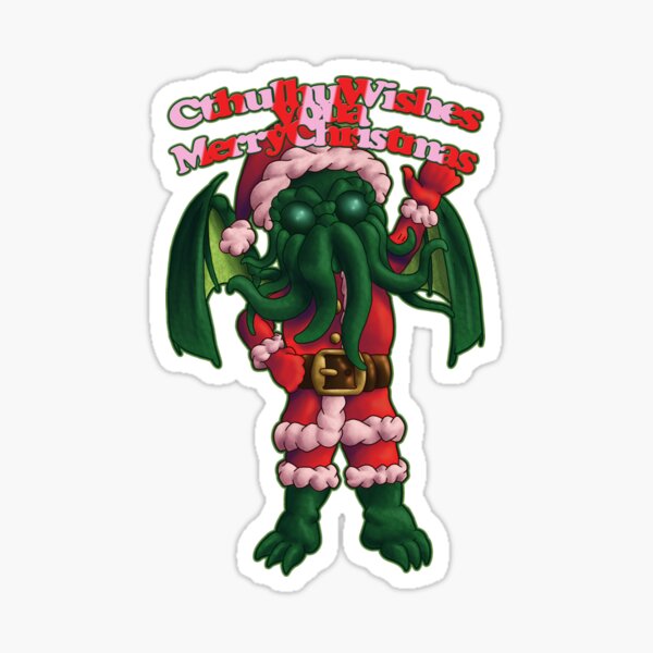 A Cthulhu Christmas time Sticker