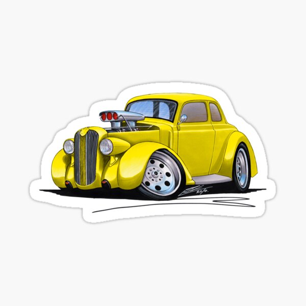 1936 Plymouth Coupe (B) Yellow Sticker