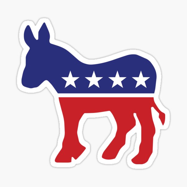 Democrat Original Donkey Sticker