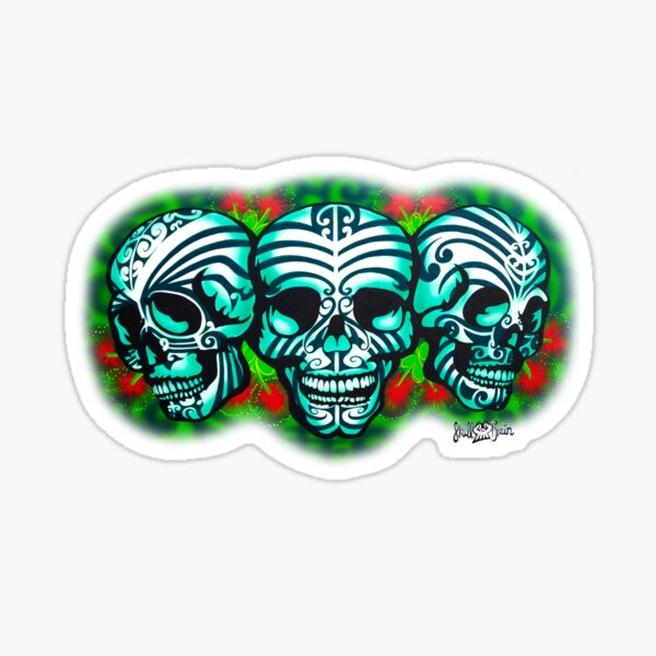 Moko Skulls Sticker