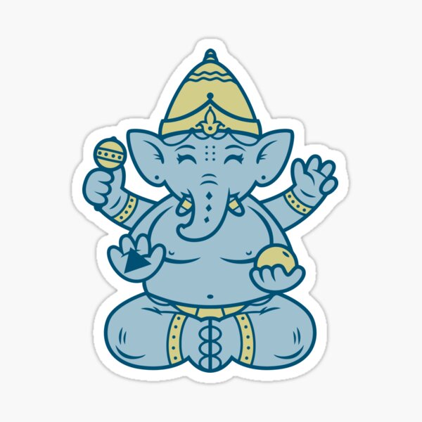 Ganesh Ji Hindu God Sticker Photo