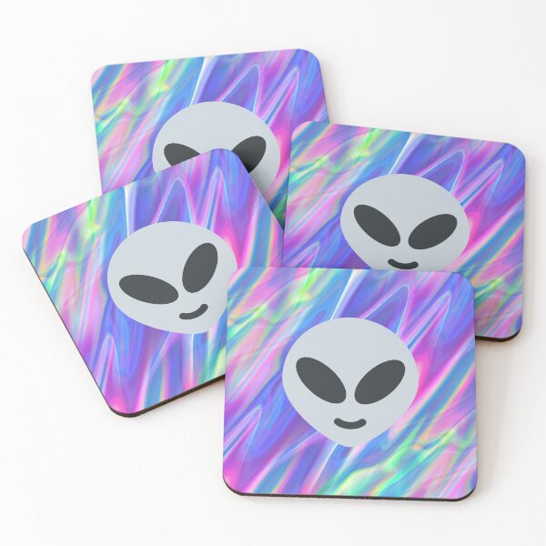 Item preview, vaporwave alien emoji designed and sold by Gossip Rag.