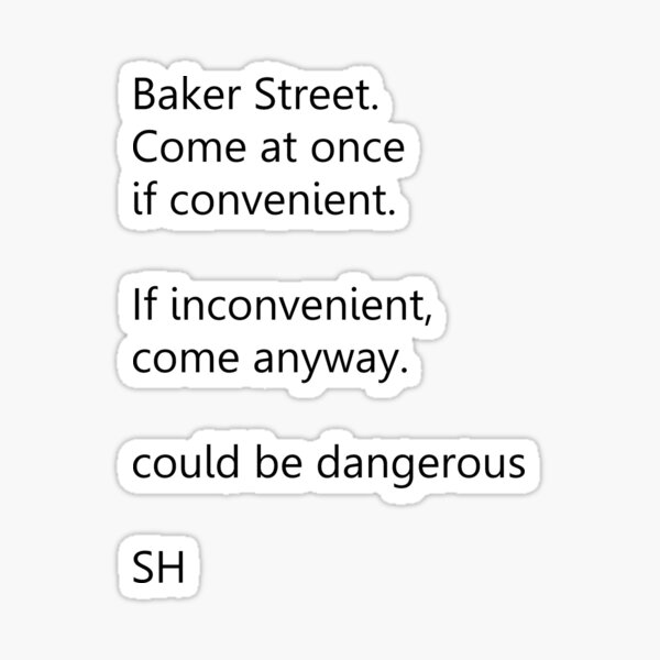 Sherlock Holmes text message Sticker