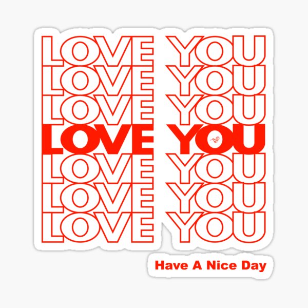 Item preview, THANK YOU LOVE (PLASTIC BAG) by Tai's Tees designed and sold by Taiz Teez.