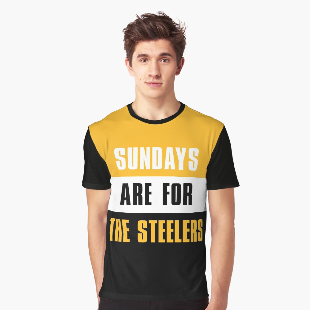 Sundays are for The Steelers, The Pittsburgh Steelers  Graphic T-Shirt  Dress for Sale by elhefe