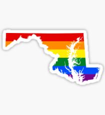 LGBT Flag of Maryland Sticker