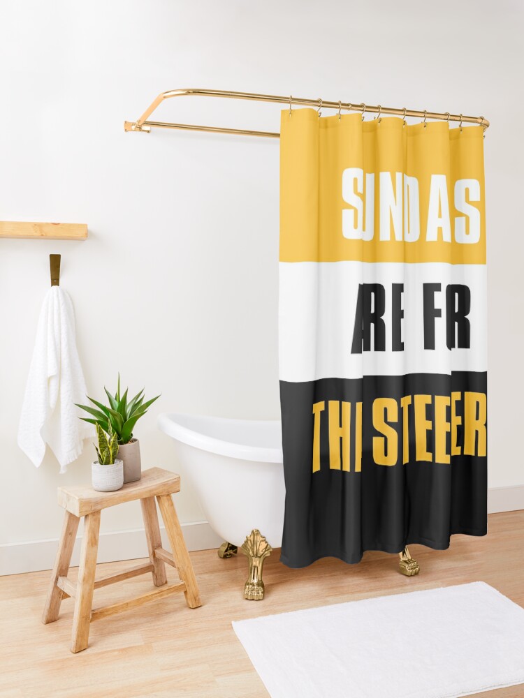 Sundays are for The Steelers, The Pittsburgh Steelers  Shower Curtain for  Sale by elhefe