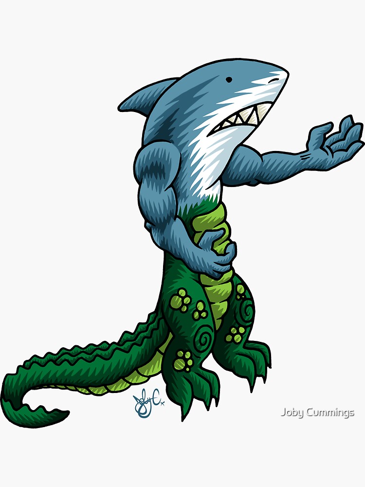 alligator shark dinosaur