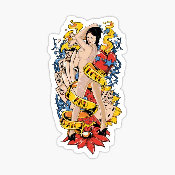 Sexy Girl,Naked Girls,Naked Women,Nude Stickers,hot Girl,Naked Women  Sticker,Naked Pinup,Uncensored Stickers,E523 (3x3, Transparent)