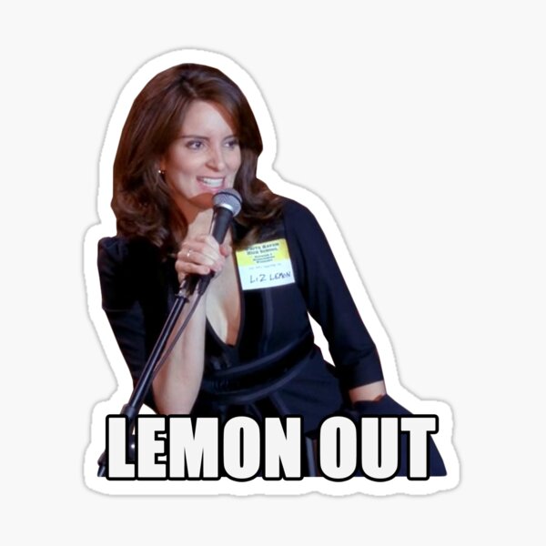 lemon out Sticker
