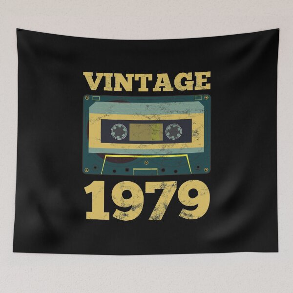 Item preview, Vintage 1979 Retro Birth Year Birthday Gift Idea designed and sold by haselshirt.
