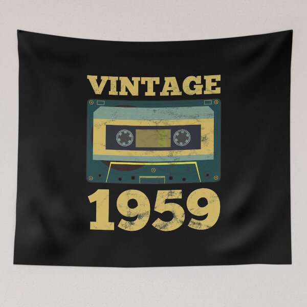 Item preview, Vintage 1959 Retro Birth Year Birthday Gift Idea designed and sold by haselshirt.