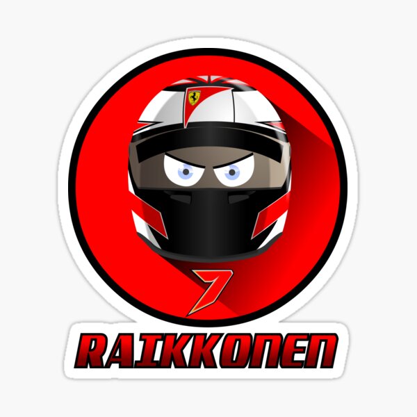 Kimi RAIKKONEN_2015_Helmet # 7 Sticker