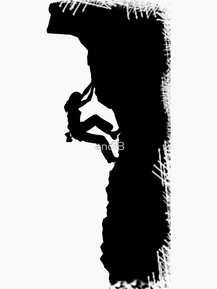 "Free climbing" Sticker for Sale by andiB Redbubble