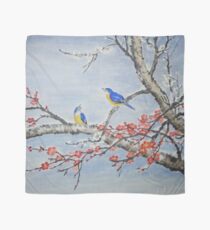 Plum Birds Scarf