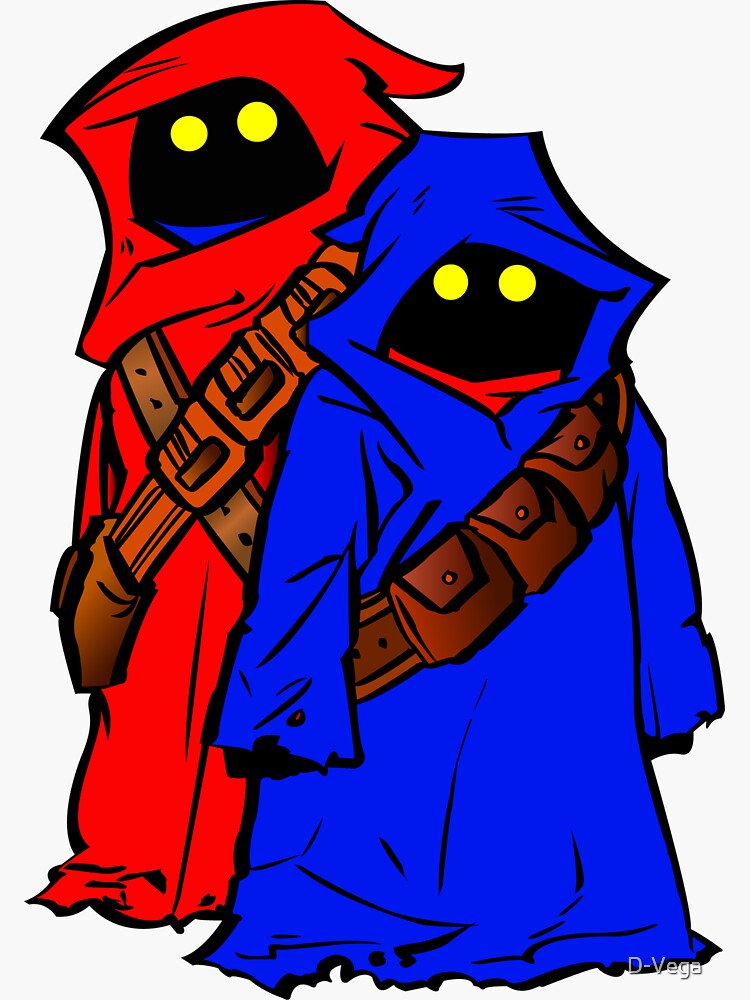 "Color Jawas" Sticker for Sale by D-Vega | Redbubble