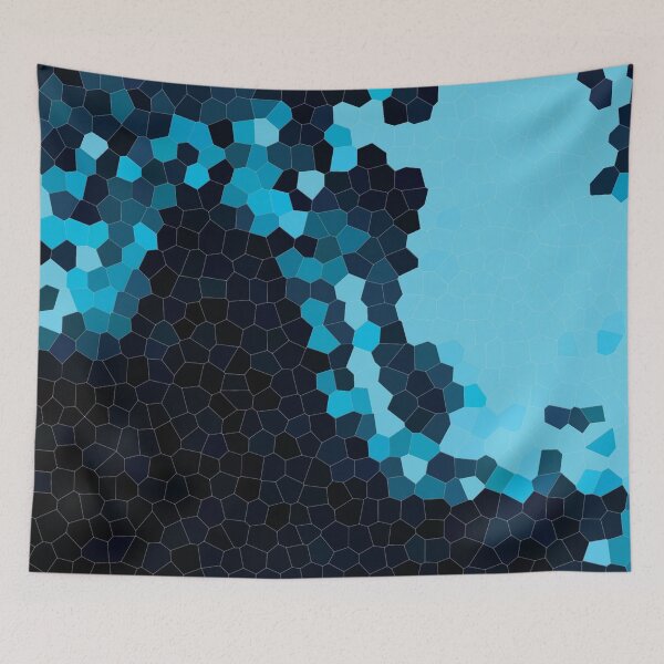 Item preview, Blue Geometric Landscape designed and sold by cletterle.