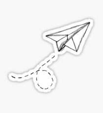 Pegatina Avión de papel 9