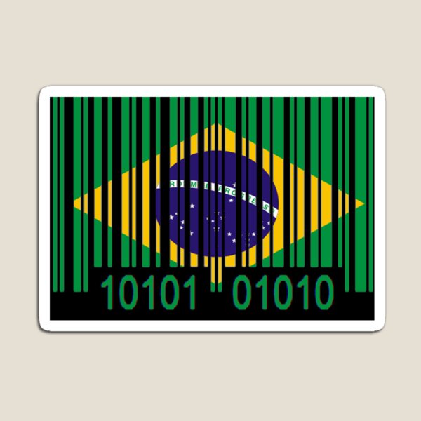 Artikel-Vorschau von Brasil Barcode Flag, designt und verkauft von Netsrotj.