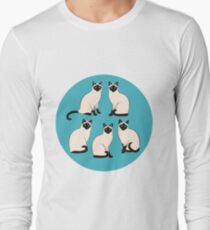 Siamese Cats - sparse pattern Long Sleeve T-Shirt