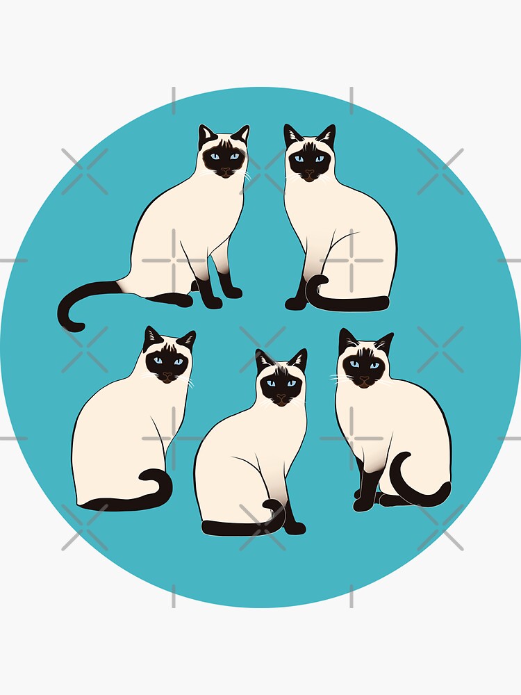 Siamese Cats - sparse pattern by nadyanadya